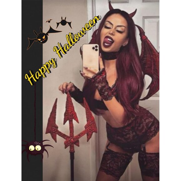 Women Dak Red Lingerie Set High Waisted Underwire Lingerie With Garter Belt Lace - Picture 4 of 6